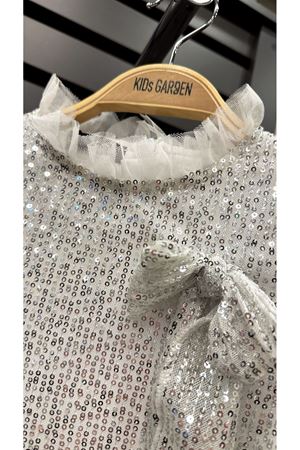 KIDS GARDEN 4186 PULLU GÜMÜŞ ELBİSE