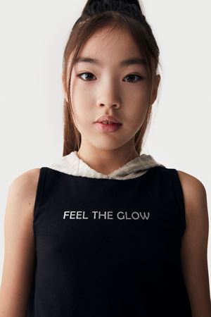 NK Kids 36306-GLOW BLUZ SİYAH 8/14