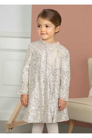 KIDS GARDEN 4185 PULLU GOLD ELBİSE 