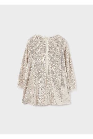 KIDS GARDEN 4185 PULLU GOLD ELBİSE 