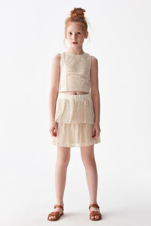 NK KIDS 34480-KREM BÜZGÜ DANTEL CROP 8/14