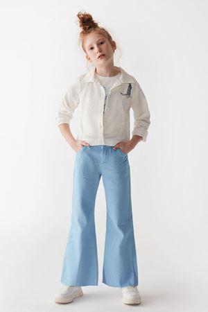 NK KIDS 36319-DOĞA T-SHIRT EKRU/MAVİ 8/14