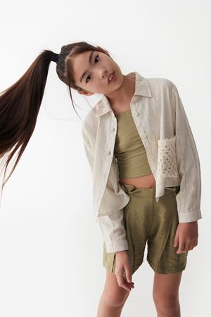 NK KIDS 36338-ARİNNA GÖMLEK KREM/KAHVE 8/14