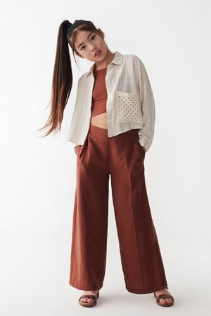 NK KIDS 36338-ARİNNA GÖMLEK KREM/KAHVE 8/14