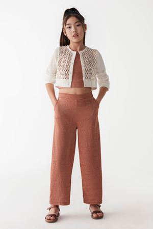 NK KIDS 36343-GÜPÜRLÜ HIRKA 8/14 KREM