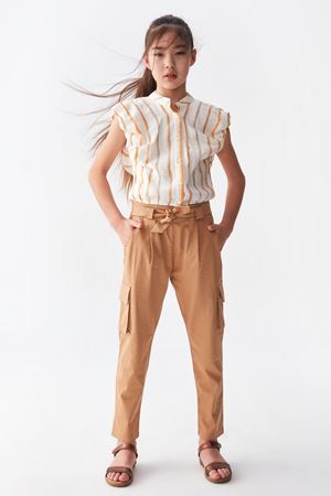 NK KIDS 36347-SUNSET GÖMLEK EKRU/ORANJ 8/14