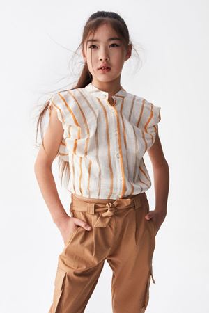 NK KIDS 36347-SUNSET GÖMLEK EKRU/ORANJ 8/14