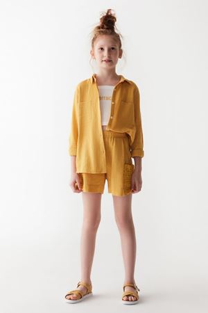 NK KIDS 36373-MIA GÖMLEK 8/14 SARI