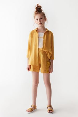 NK KIDS 36373-MIA GÖMLEK 8/14 SARI