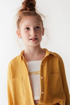 NK KIDS 36373-MIA GÖMLEK 8/14 SARI