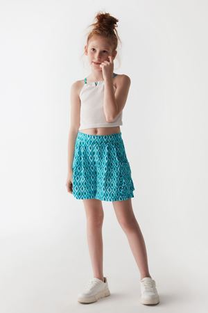 NK KIDS 36374-DÖNENCE BLUZ BEYAZ/MAVİ 8/14