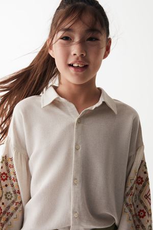 NK KIDS 36417-KANEVİÇE GÖMLEK 8/14 KREM