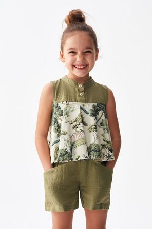 NK KIDS 36502-INDIA BLUZ HAKİ 4/8 