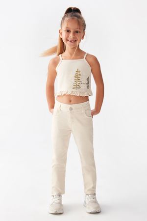 NK KIDS 36504-GREEN BLUZ 4/8 KREM 