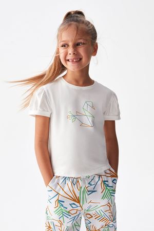 NK KIDS 36511-SWAN T-SHIRT EKRU 4/8 