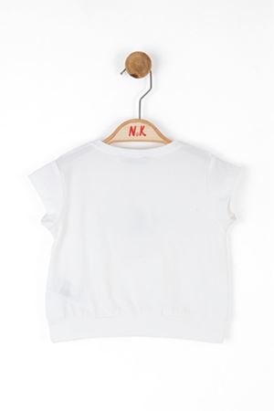 NK KIDS 36617-BAHÇE TSHIRT 1/4 EKRU/LİLA 
