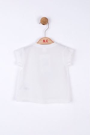 NK KIDS 36602-PARROT T-SHIRT 1/4 EKRU