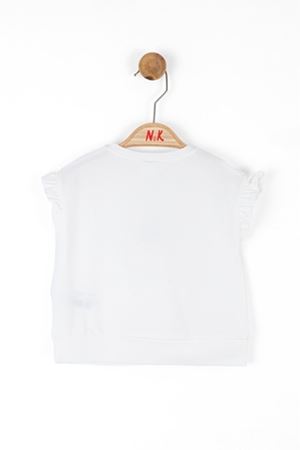 NK KIDS 36603-LITTLE PARROT T-SHIRT 1/4 EKRU