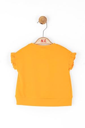 NK KIDS 36603-LITTLE PARROT T-SHIRT 1/4 TURUNCU 