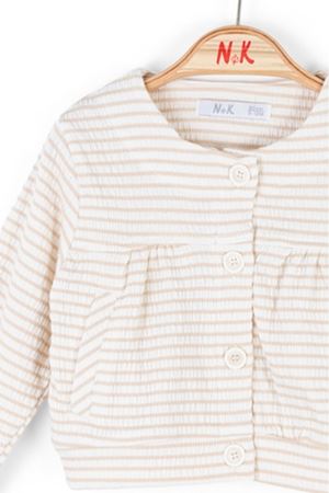 NK KIDS 36609-CREMO CEKET 1/4 EKRU/VİZON 