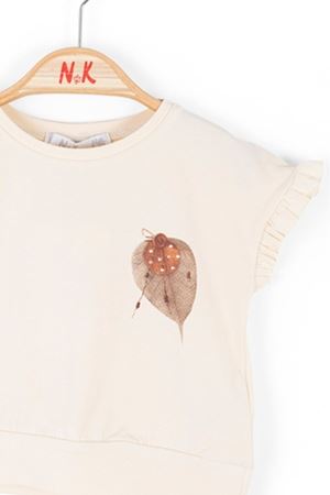 NK KIDS 36613-SEPYA T-SHIRT 1/4 KREM 