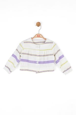NK KIDS 36620-FRESH CEKET 1/4 EKRU-LİLA 