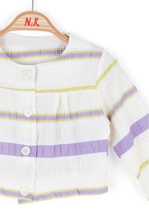 NK KIDS 36620-FRESH CEKET 1/4 EKRU-LİLA 