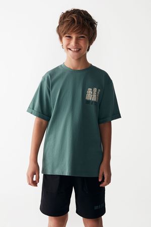 NK KIDS 46308-YEŞİL TRİBAL T-SHIRT 8/14