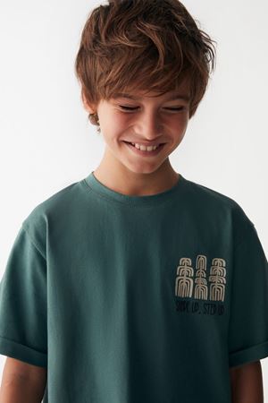 NK KIDS 46308-YEŞİL TRİBAL T-SHIRT 8/14