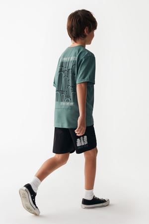 NK KIDS 46308-YEŞİL TRİBAL T-SHIRT 8/14