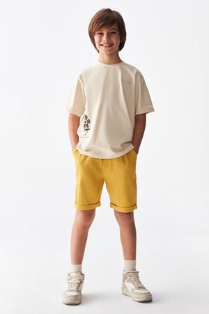 NK KIDS 46310-OTHERS T-SHIRT 8/14 KREM/SARI