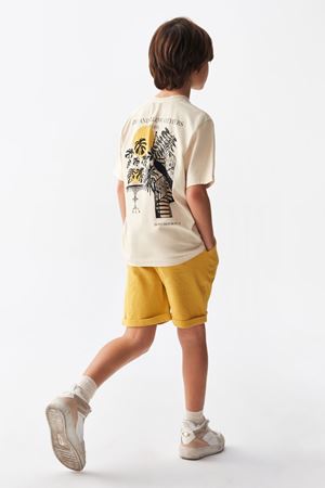 NK KIDS 46310-OTHERS T-SHIRT 8/14 KREM/SARI