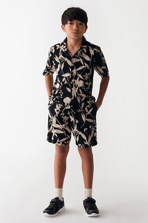 NK KIDS 46311-FLORA GÖMLEK 8/14 SİYAH