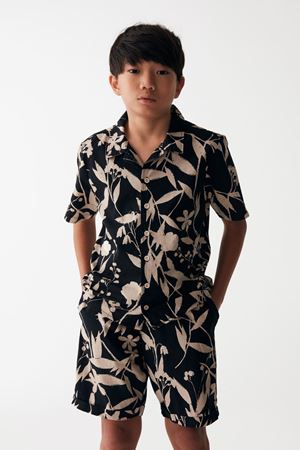 NK KIDS 46311-FLORA GÖMLEK 8/14 SİYAH