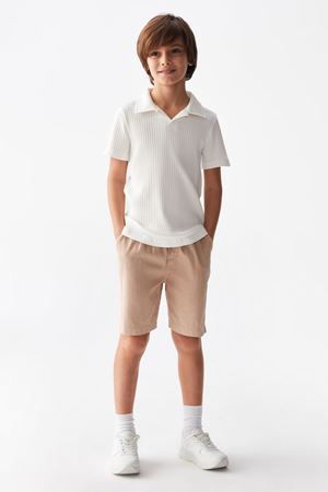 NK KIDS 46315-MASTER T-SHIRT 8/14 EKRU