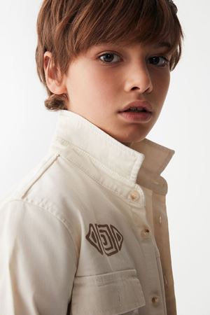 NK KIDS 46317-GRAFİTİ GÖMLEK 8/14 KREM 