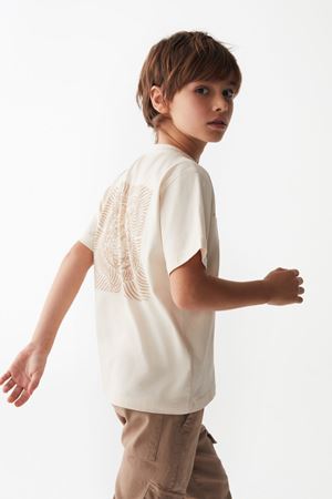 NK KIDS 46319-JAGUAR T-SHIRT 8/14 KREM 
