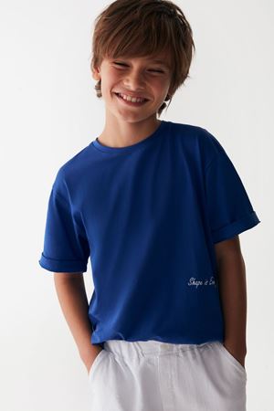 NK KIDS 46335-SHAPE TSHIRT 8/14 SAX