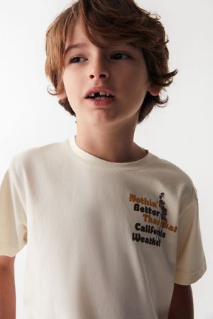 NK KIDS 46505-AZURE T-SHIRT 4/8 KREM 