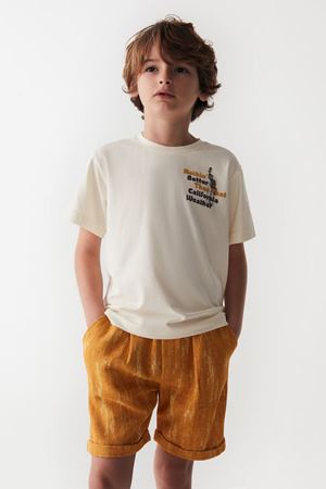 NK KIDS 46505-AZURE T-SHIRT 4/8 KREM 