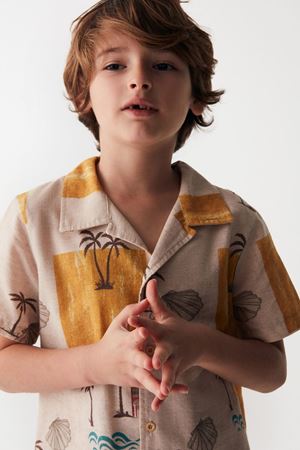 NK KIDS 46509-HOUSE GÖMLEK 4/8 SARI