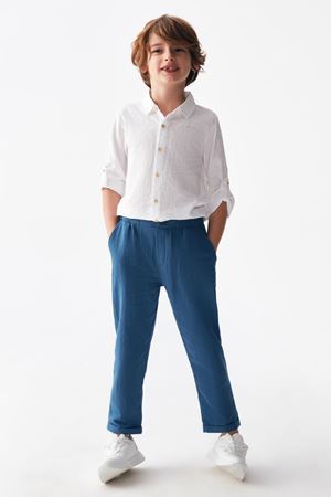 NK KIDS 46516-TETA GÖMLEK 4/8 BEYAZ 