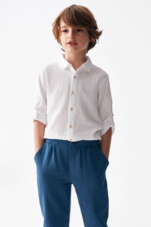 NK KIDS 46516-TETA GÖMLEK 4/8 BEYAZ 