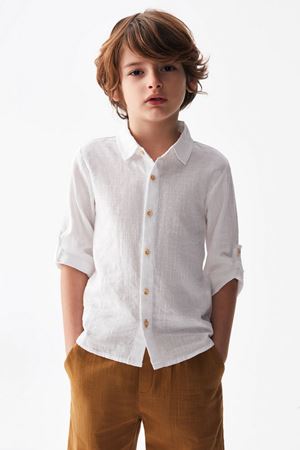 NK KIDS 46516-TETA GÖMLEK 4/8 BEYAZ 