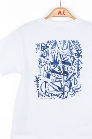 NK KIDS 46521-PREMIER T-SHIRT 4/8 BEYAZ/MAVİ