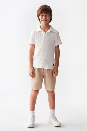 NK KIDS 46524-FOCUS T-SHIRT EKRU 4/8