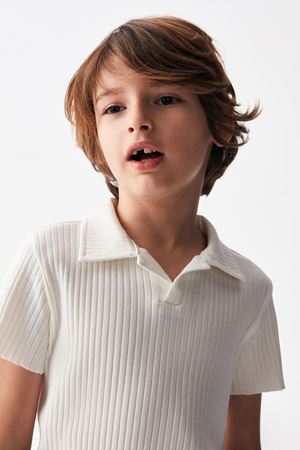 NK KIDS 46524-FOCUS T-SHIRT EKRU 4/8