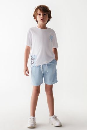 NK KIDS 46525-REMEMBER T-SHIRT 4/8 BEYAZ 