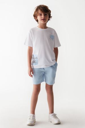 NK KIDS 46525-REMEMBER T-SHIRT 4/8 BEYAZ 