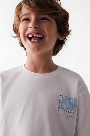 NK KIDS 46525-REMEMBER T-SHIRT 4/8 BEYAZ 